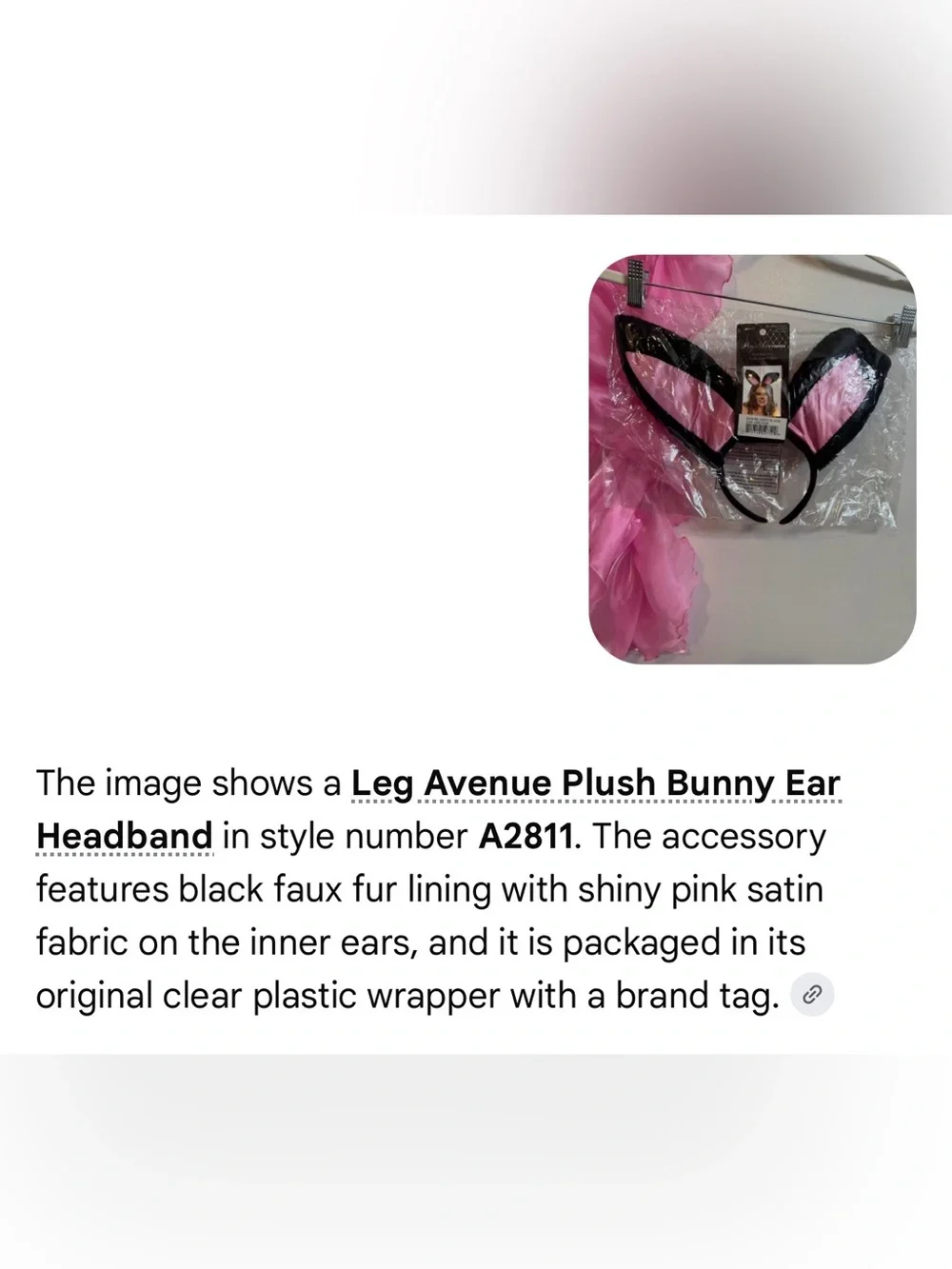 Bunny Ears & Boa Set